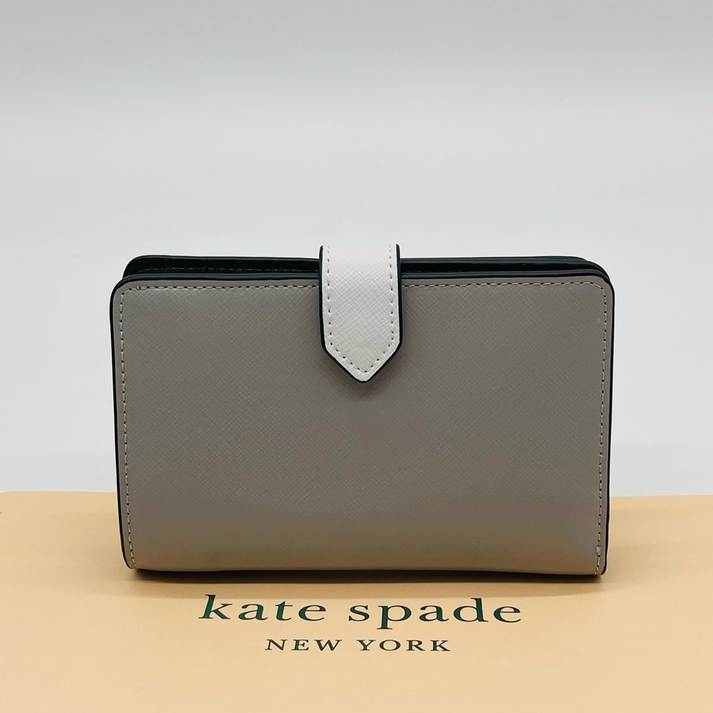 Kate Spade Medium Colorblock Compact Bifold Wallet - Picture 9 of 9